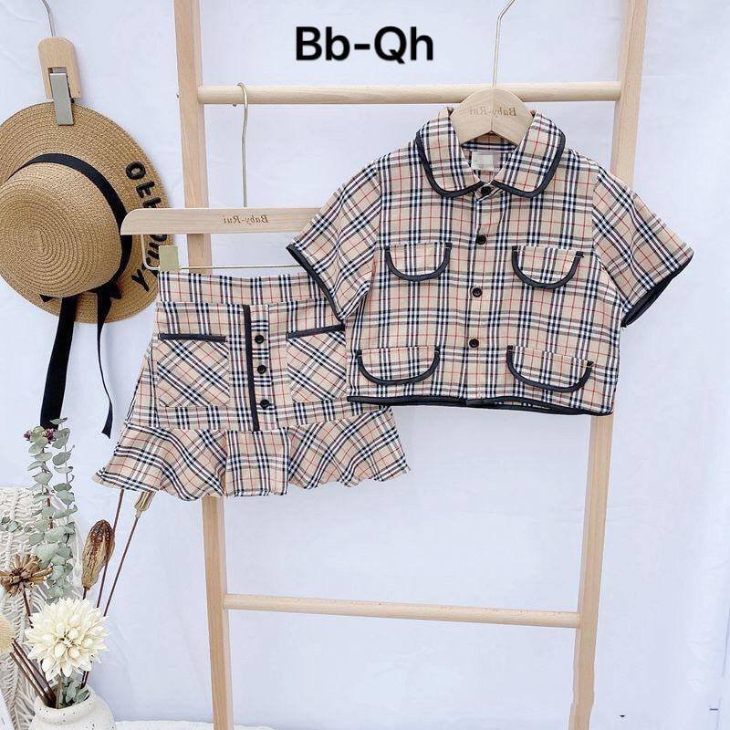 Đầm váy phong cách cho bé gái size 12-35kg chất kate lụa mềm mát