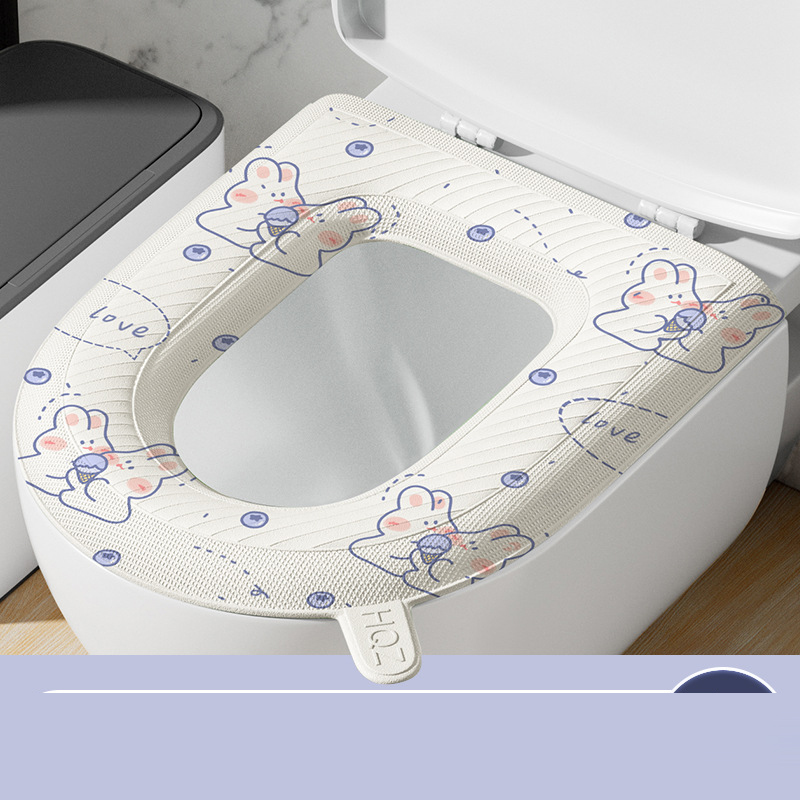 Đệm lót bồn cầu giúp chống thấm nước, giữ ấm ngồi siêu mềm mại dễ dàng vệ sinh