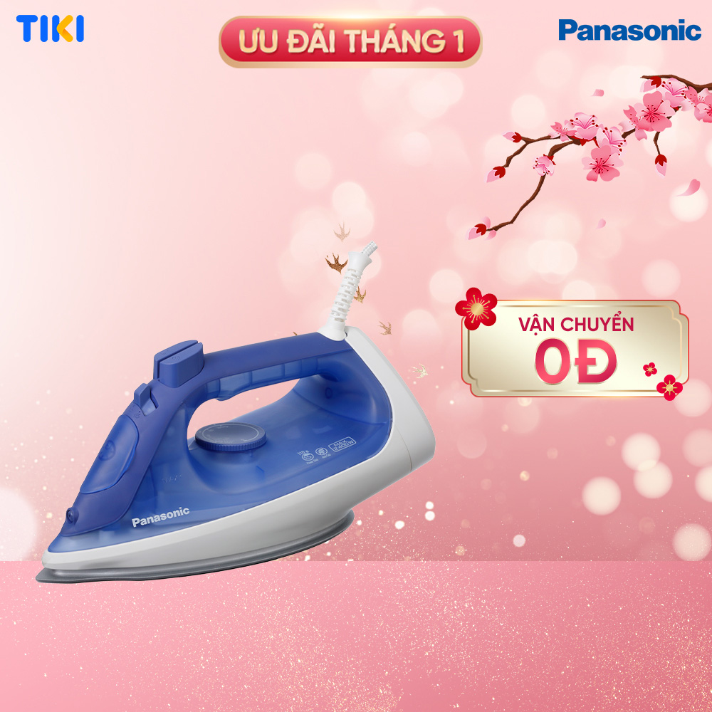 Bàn ủi hơi nước Panasonic NI-S530VRA - Công suất khỏe - Hơi phun mạnh mẽ - Chống đóng cặn - Hàng chính hãng