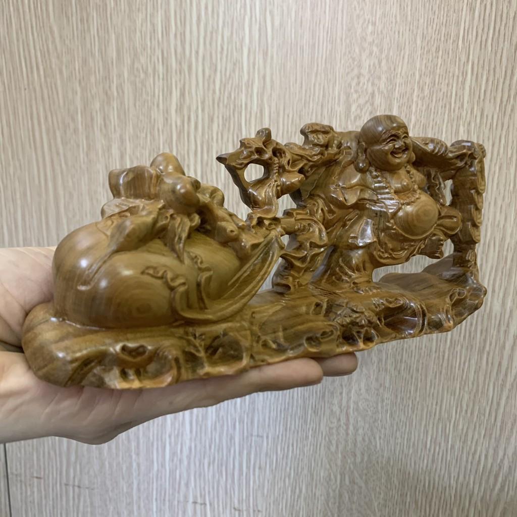 Tượng Phật Di Lặc Kéo Bao Gỗ Bách Xanh Mang Lại May Mắn, Thịnh Vượng
