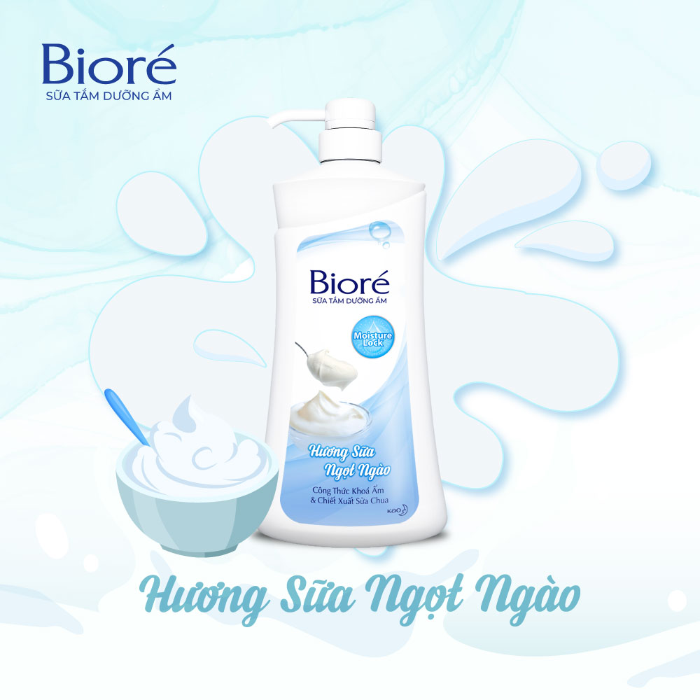 Sữa tắm Bioré Dưỡng Ẩm Đủ Hương 530g