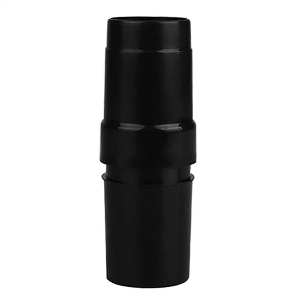 2pc Vacuum Cleaner Brush Nozzle Hose Connector Adapter 32mm Inner Dia. Black
