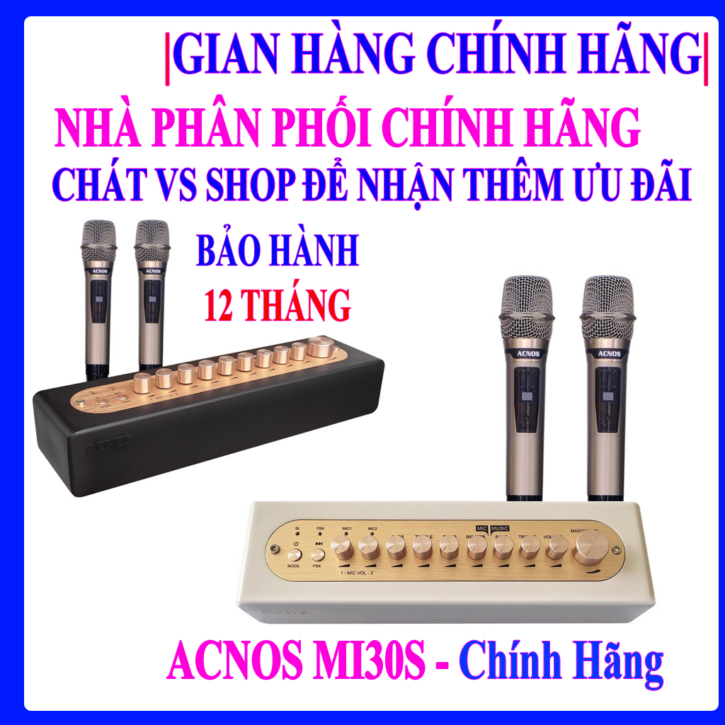 Vang số Acnos MI30S - HÀNG CHÍNH HÃNG - TẶNG KÈM TÚI ĐEO