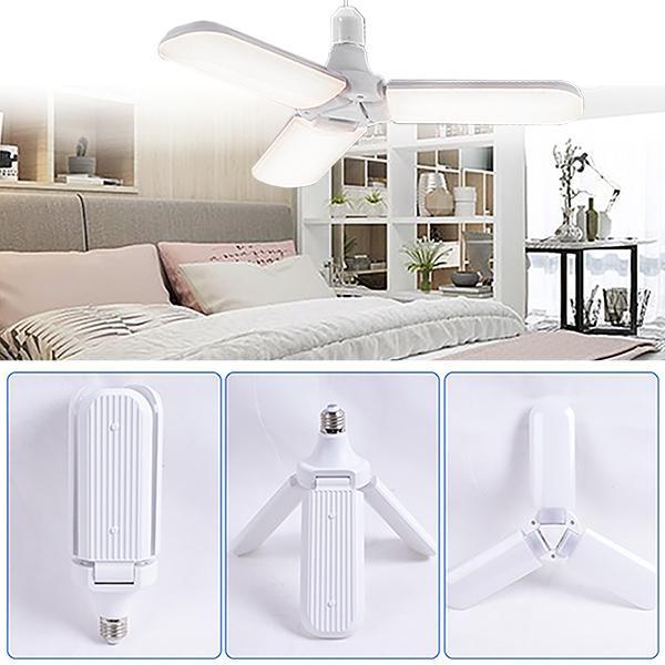 Đèn led quạt 3 cánh 45W ánh sáng 6500K tiết kiệm điện - có thể điều chỉnh góc độ cánh quạt.