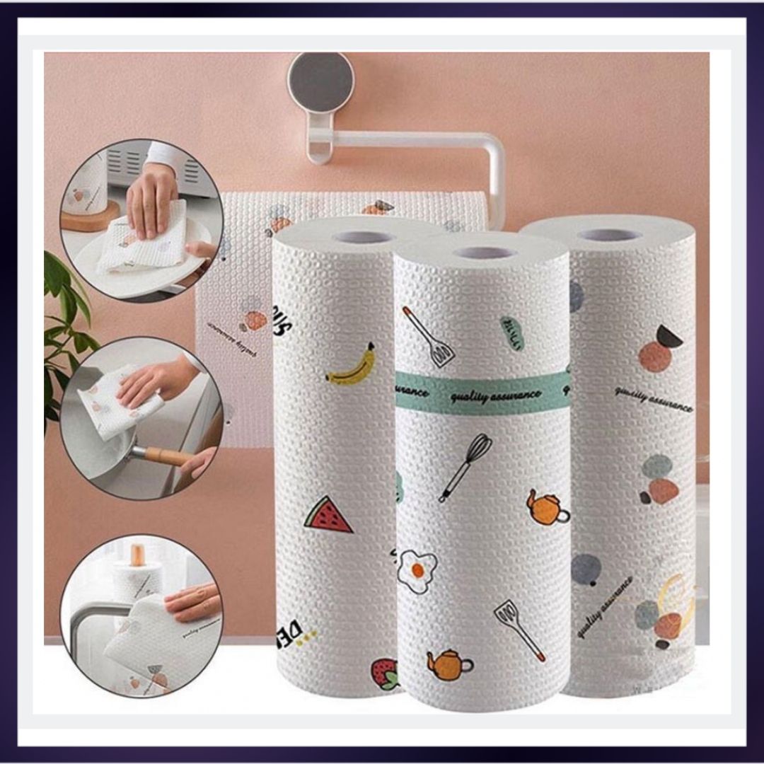 Combo 5 cuộn khăn lau bếp đa năng siêu dai siêu thấm