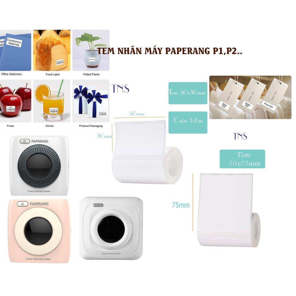 Giấy tem nhãn cho các loại máy in nhiệt paperang