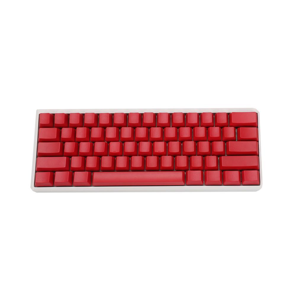 Trắng Đen Xám Xanh Trống Dày PBT OEM Profile 62 Chìa Khóa ISO 61 ANSI Keycaps Cho MX Công Tắc Bàn Phím Cơ
