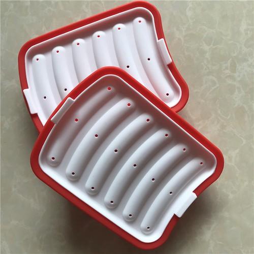 Khuôn silicon làm xúc xích tại nhà handmade ngon an toàn