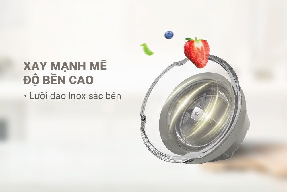 Máy xay sinh tố đa năng SHD5331, Dung tích 1.5L - 2 cối đa năng - Xay sinh tố, Xay thịt - Công suất 350W - Hàng chính hãng