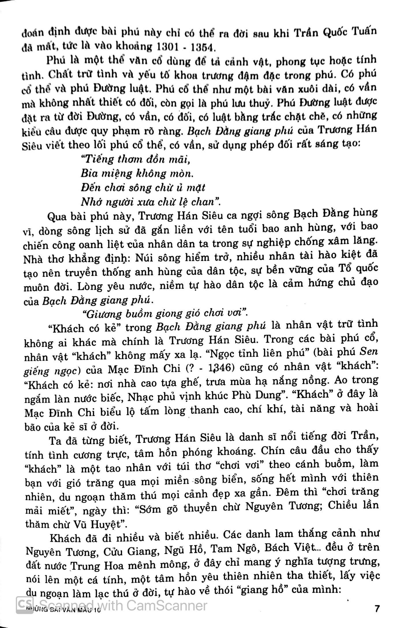 Những Bài Văn Mẫu 10