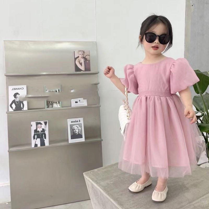 VT34 Size90-130 (12-30kg) Váy đầm xoè bé gái - Kiểu dáng công chúa Thời trang trẻ Em hàng quảng châu