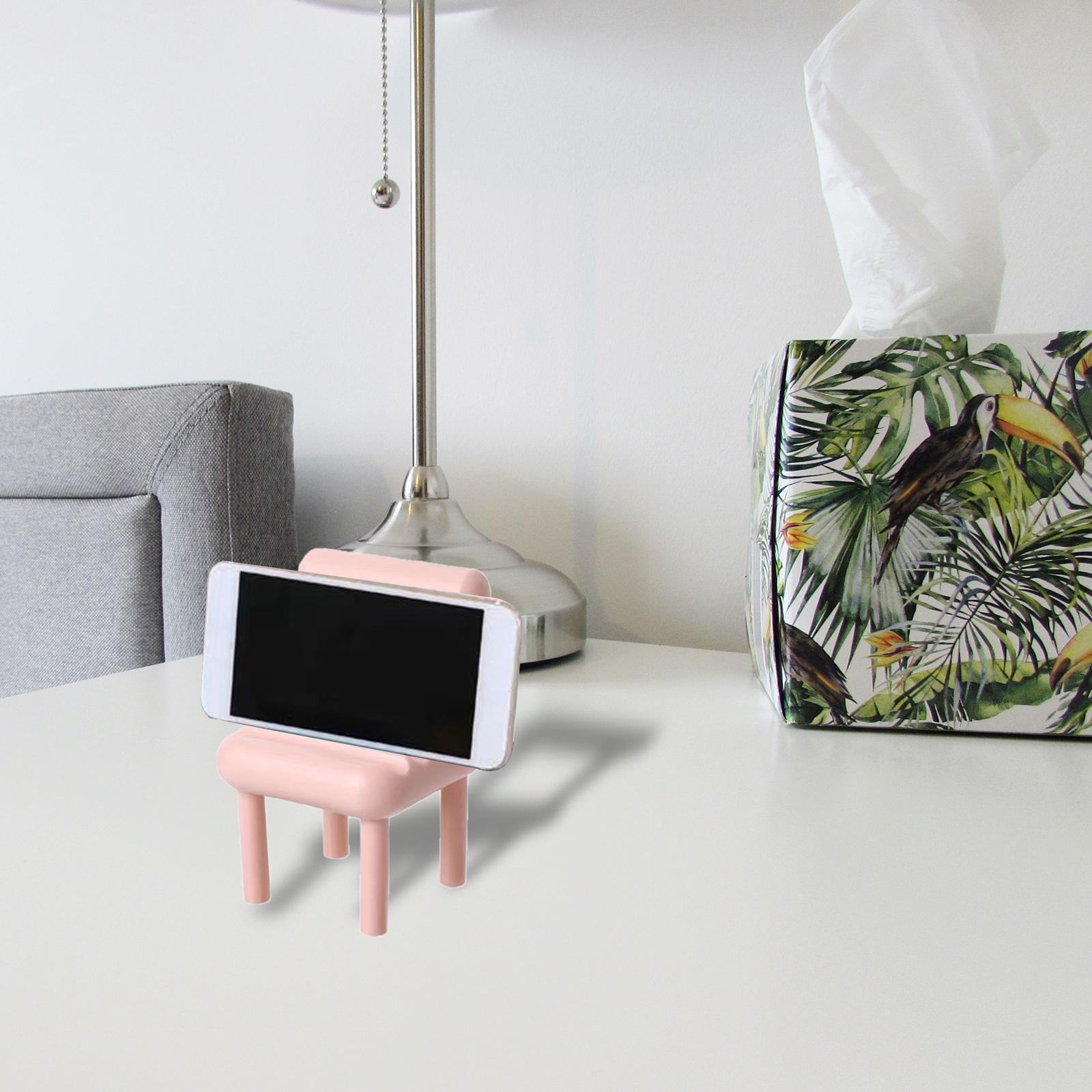 Chair Phone Holder Smartphone Ornaments Cradle Desktop for Home 3x