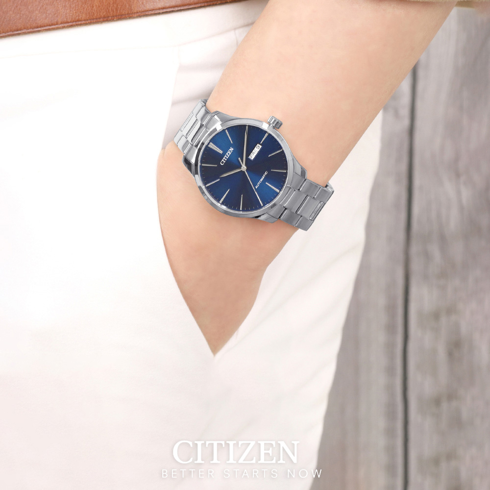 Đồng Hồ Nam Citizen Dây Thép Không Gỉ NH8350-83L - Mặt Xanh