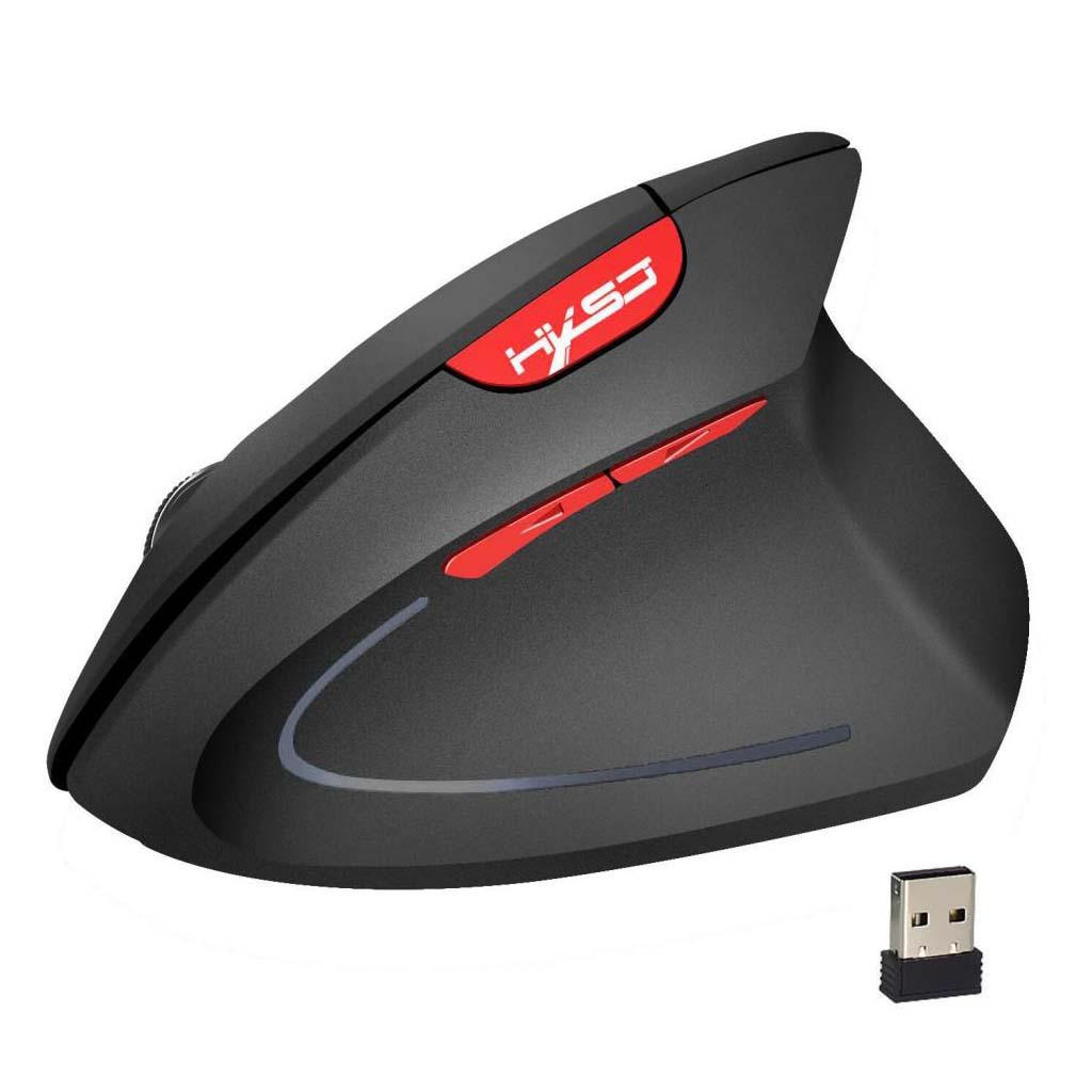 2.4G Ergonomic Optical Wireless Mouse 800/1600/2400DPI Healthy Vertical Mice with Receiver