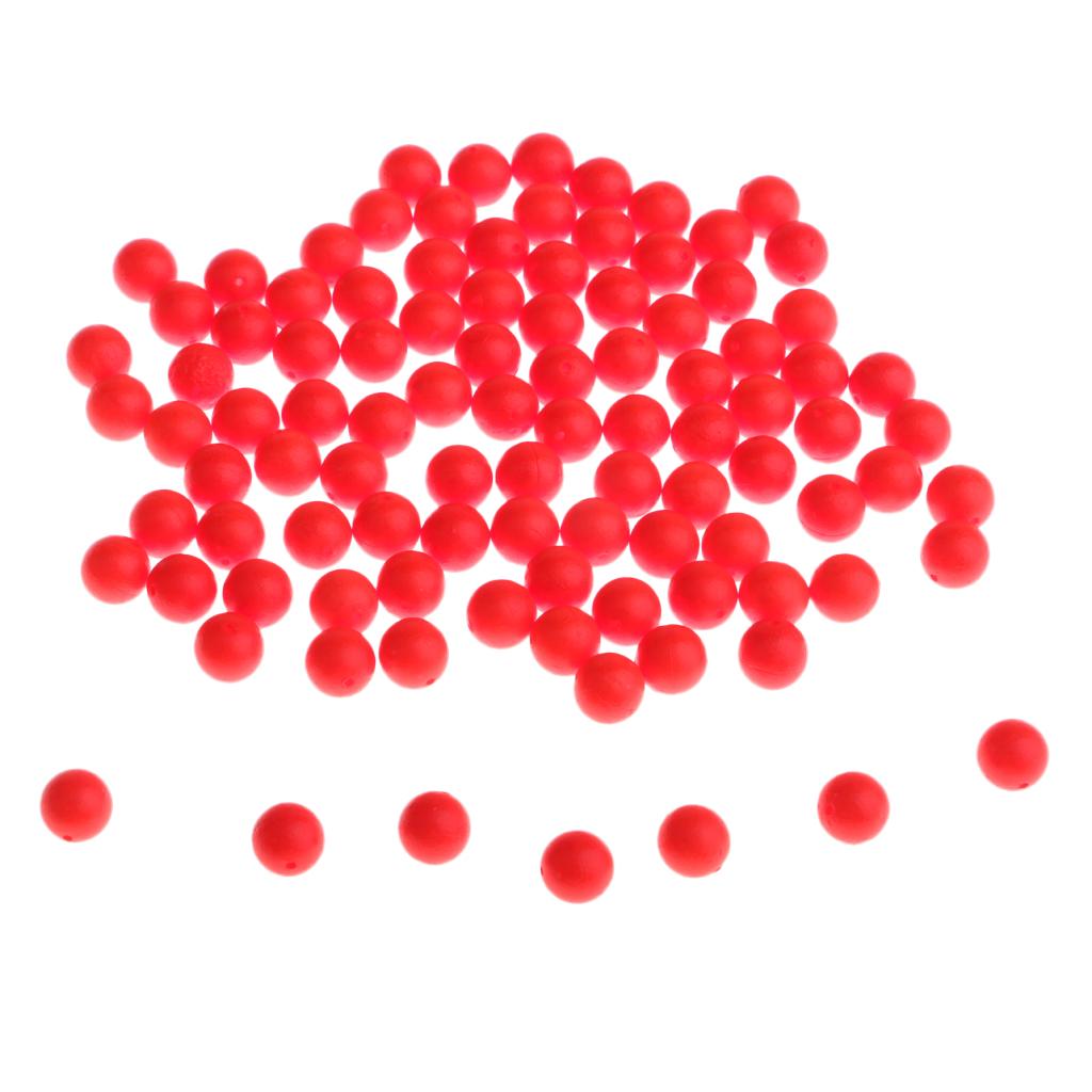 300 Pieces Soft Round 8.3mm Fishing Bobbers Floats Beads Strike Indicators