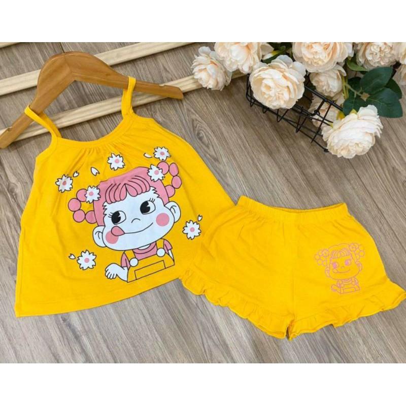Bộ áo dây quần đùi bé gái siêu cưng- Đồ bộ trẻ em