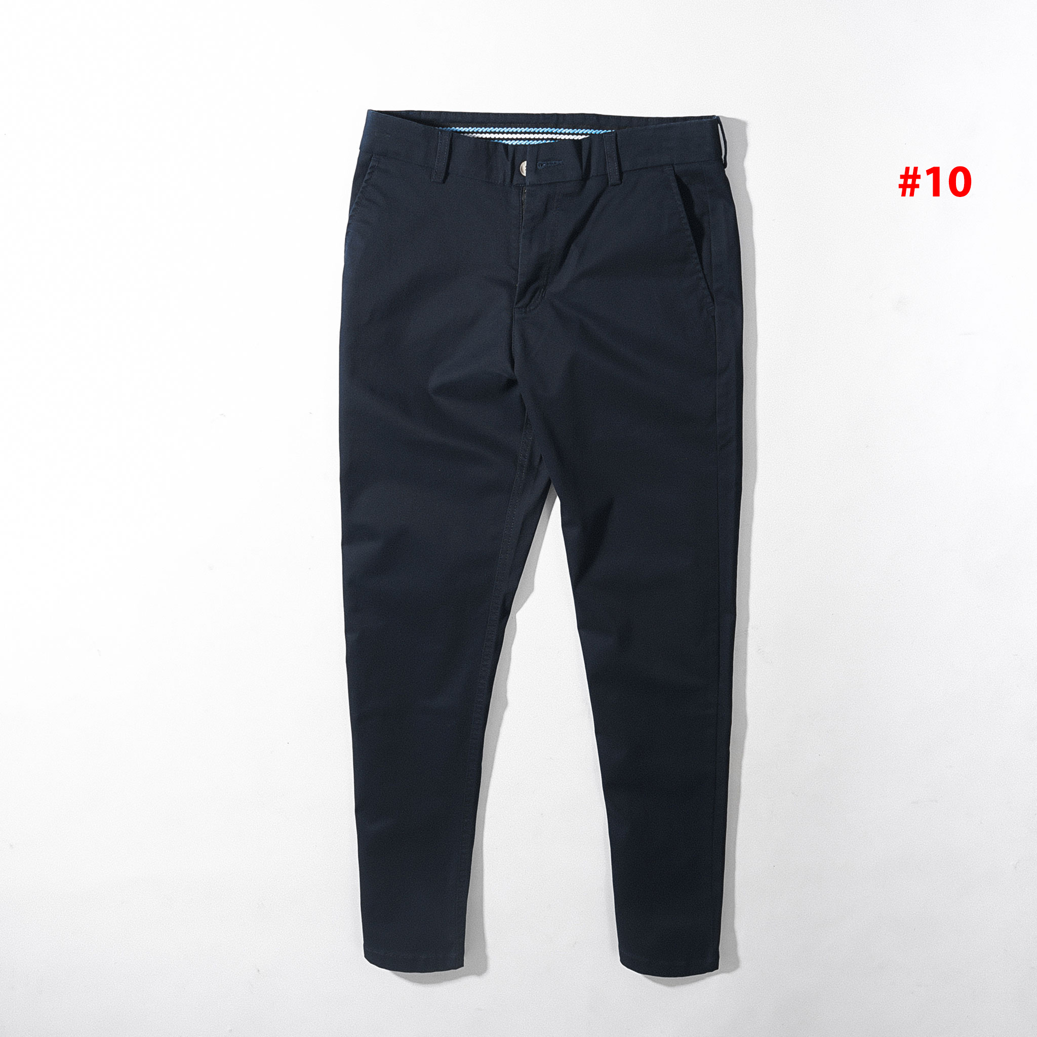 Quần dài kaki nam slimfit xanh đen cotton co dãn