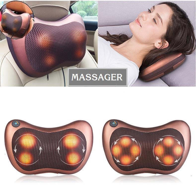 Gối massage hồng ngoại,Massage 8 bi magic home