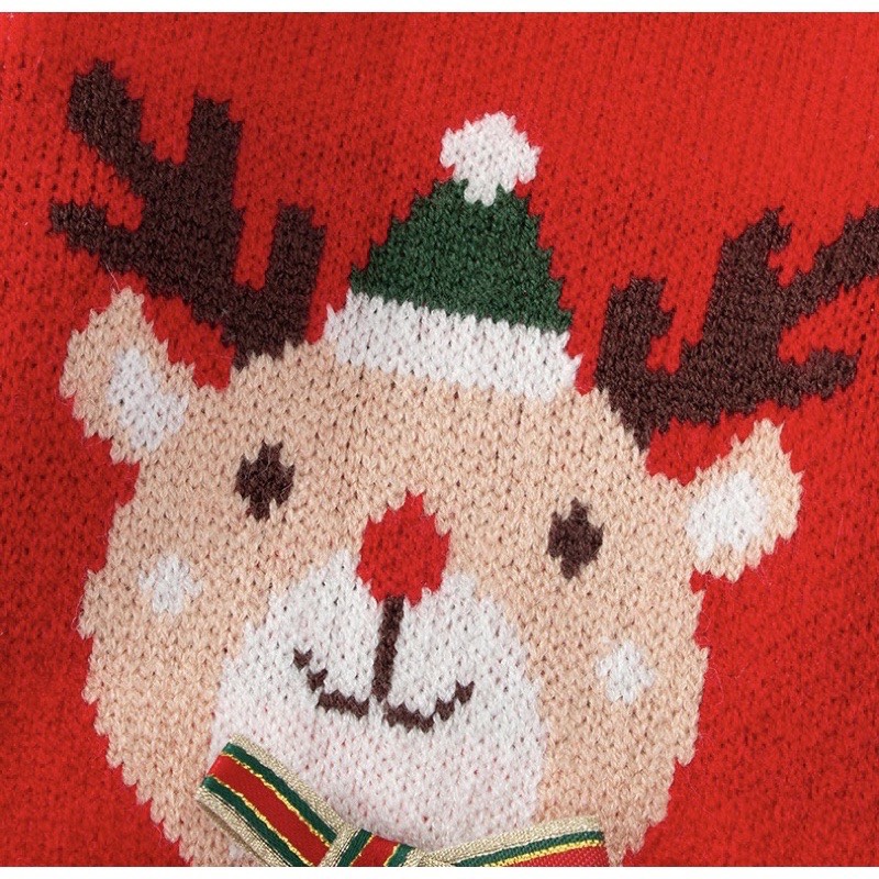 Size S - ÁO NOEL HÌNH SỪNG HƯƠU CHO CHÓ MÈO - LEN ẤM CAO CẤP ĐÁNG YÊU