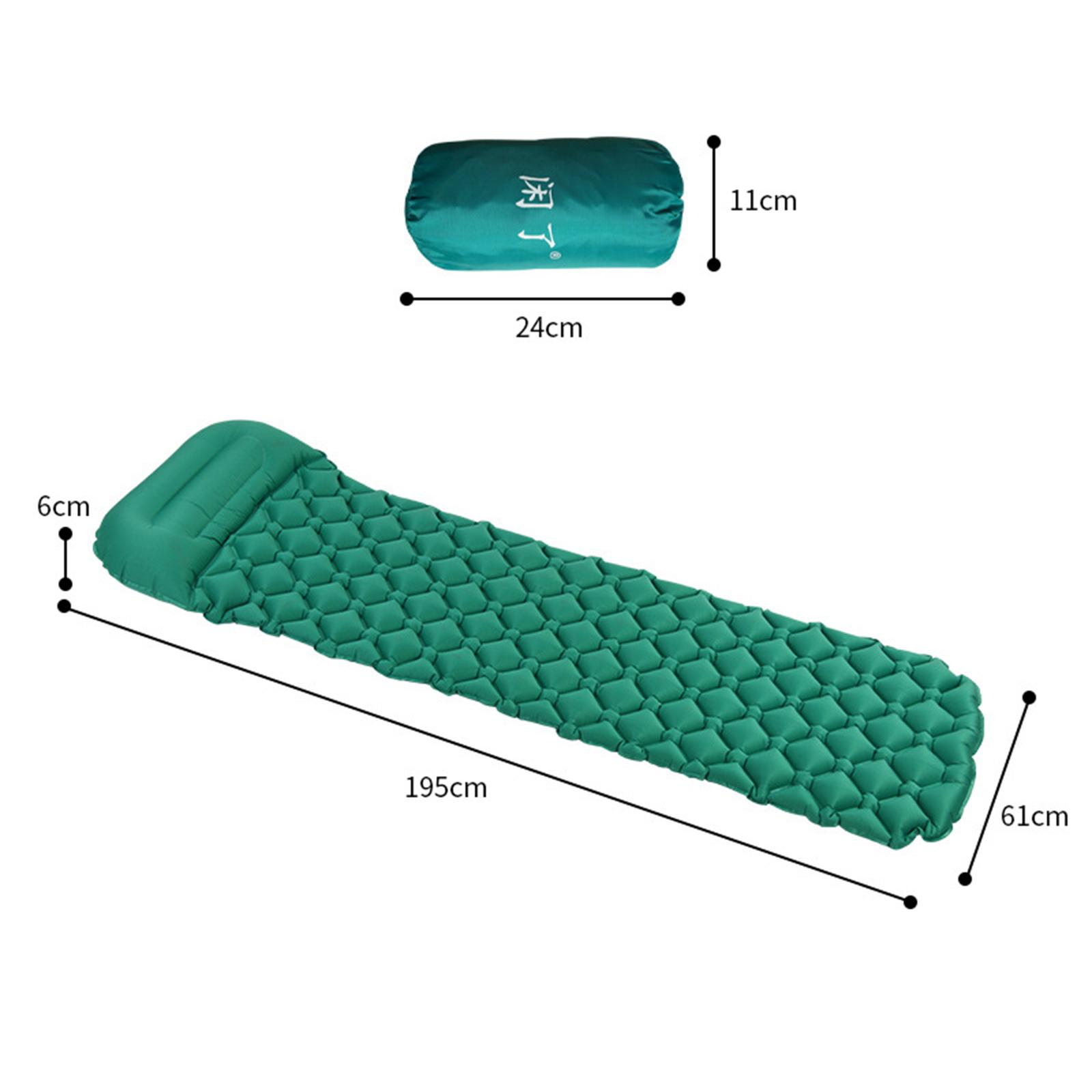 Camping Inflatable Sleeping Pad Tent Mat Cushion Air Mattress