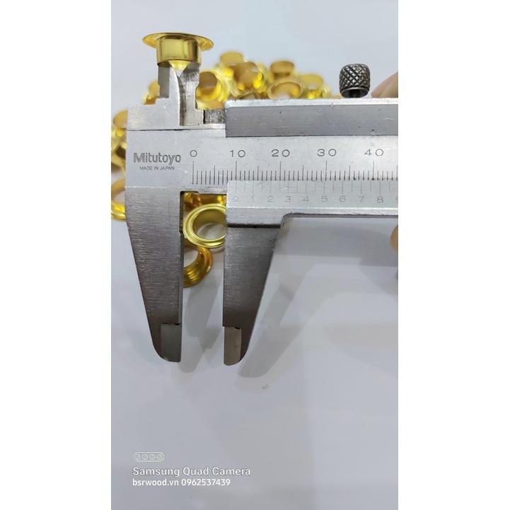 Khoen ore 10mm Khoen mắt cáo 10ly Thau không gỉ Khuy mắt cáo bấm vải Túi 100 cái Màu bạc/ vàng/ đồng