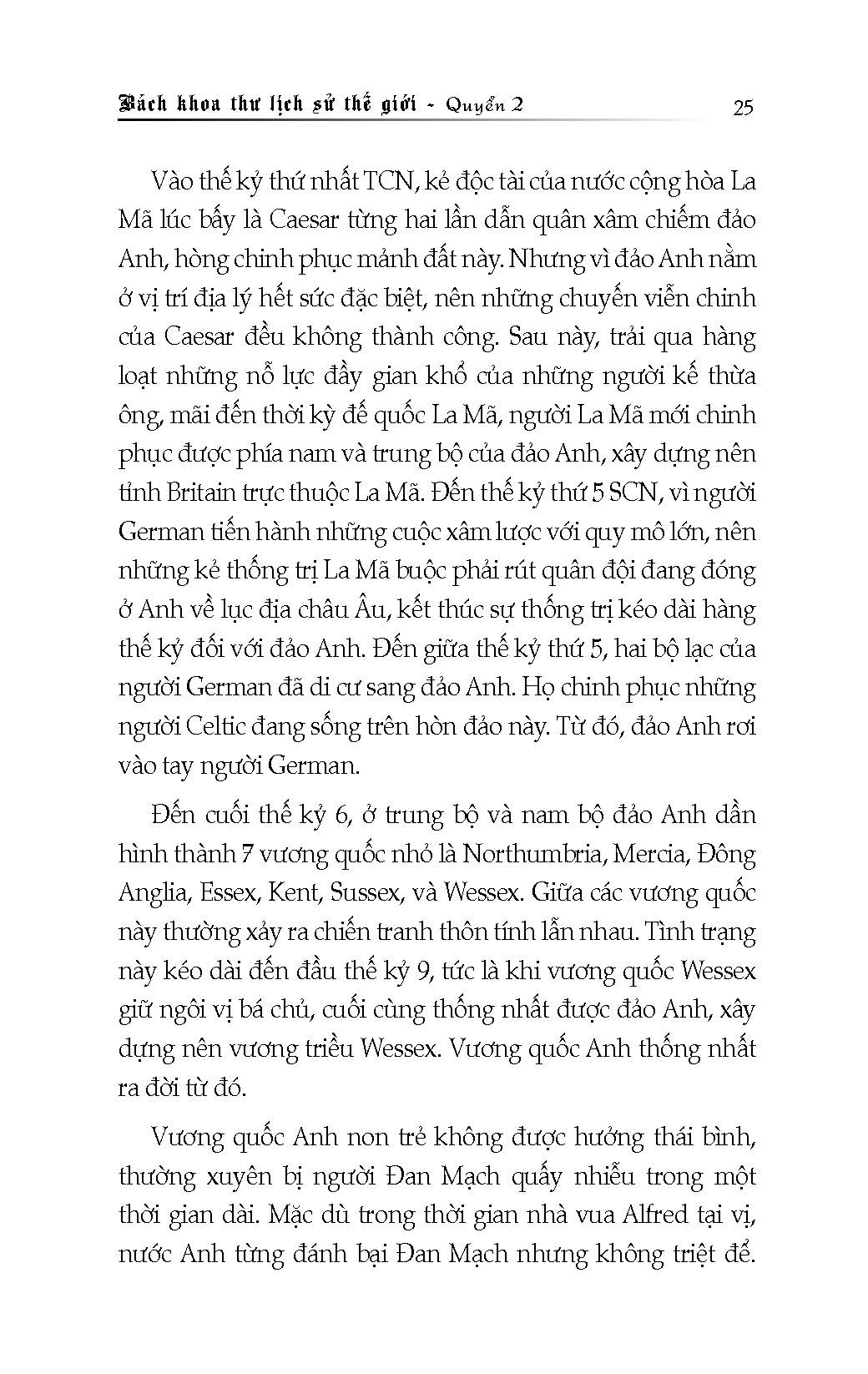 Bách Khoa Thư Lịch Sử Thế Giới, Quyển 2 - Thời Kỳ Trung Đại