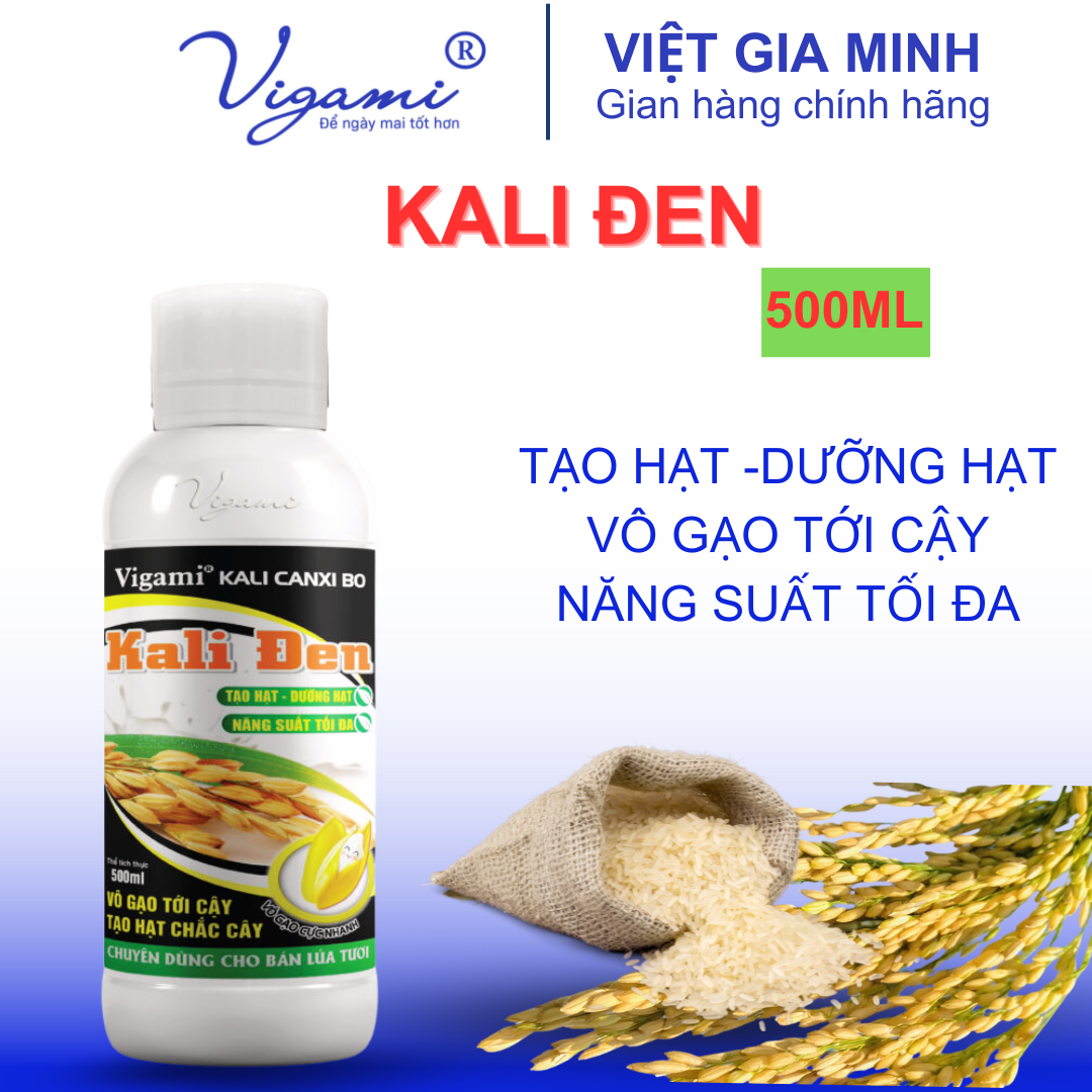 Phân bón VIGAMI KALI CANXI BO - kali đen 500ML chuyên lúa