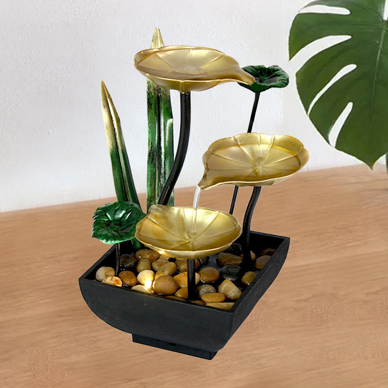 Desktop Water Fountain Waterfall W/ Feng Meditation