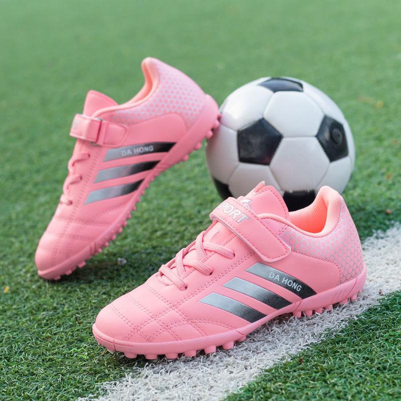 YANZISHOP Giày bóng đá trẻ em Nữ đế mềm cho học sinh tiểu học TF Broken Nails Kích thước nhỏ Magic Stick Đào tạo Giày thể thao cho nam và nữ