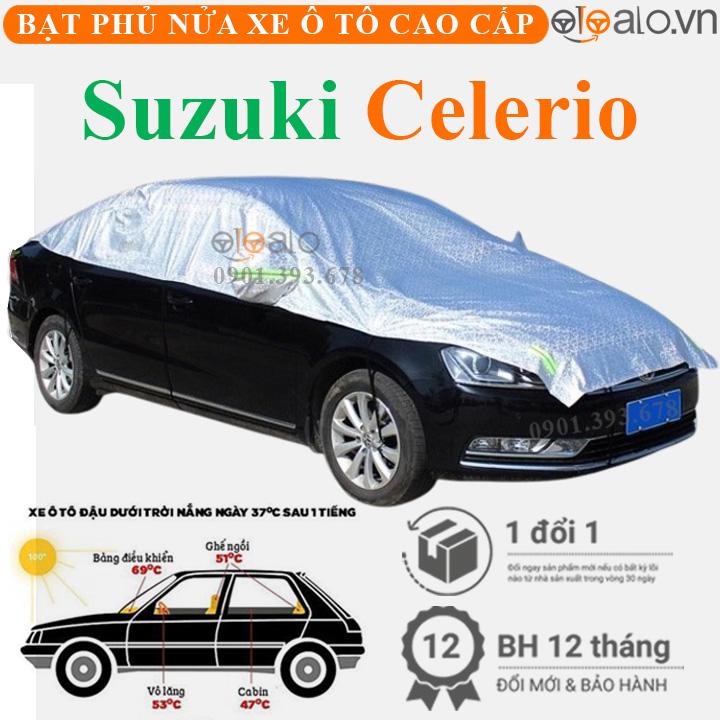 Bạt trùm phủ nửa nóc xe Suzuki Celerio cải dù 3 lớp cao cấp BPNX - OTOALO