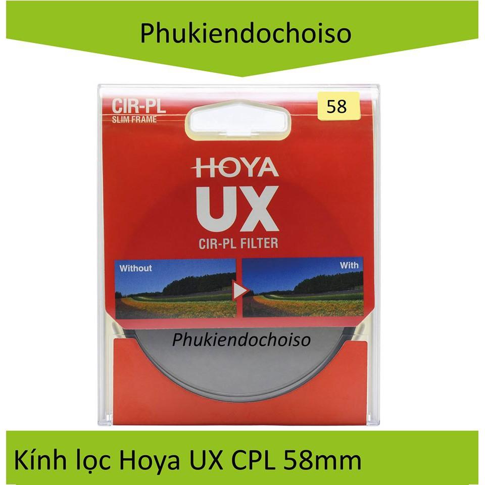 Filter Kính Lọc Hoya UX CPL 58mm - Hàng Chính Hãng