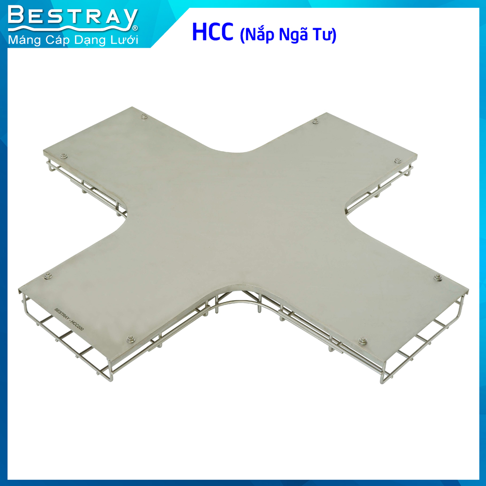 Nắp Máng Lưới Ngã 4 | Máng Lưới Bestray| Mã SP HCC