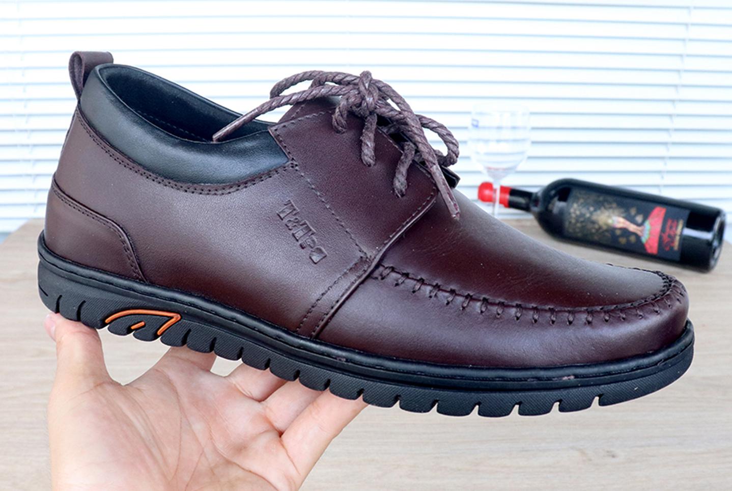 GIÀY ĐỘN TĂNG CHIỀU CAO GIÀY CAO DÀNH CHO NAM GIỚI T&TRA S1070 DA TRƠN - CAO 6CM GIÀY ĐỘN NAM CAO VƯỢT TRỘI