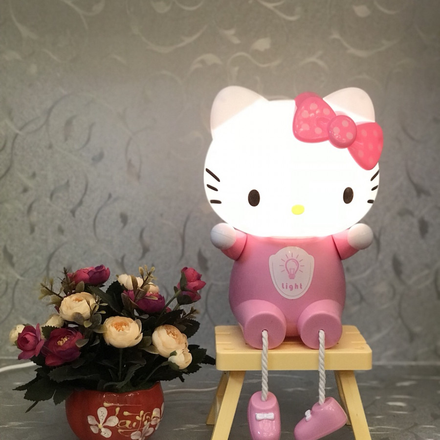 Đèn ngủ trẻ em - đèn ngủ hình cute cho bé - đèn bàn hình Kitty MB6725-1