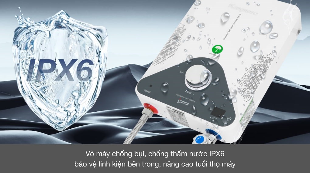 Bình nước nóng hồng ngoại xa Kangaroo KG588W - Hàng Chính Hãng