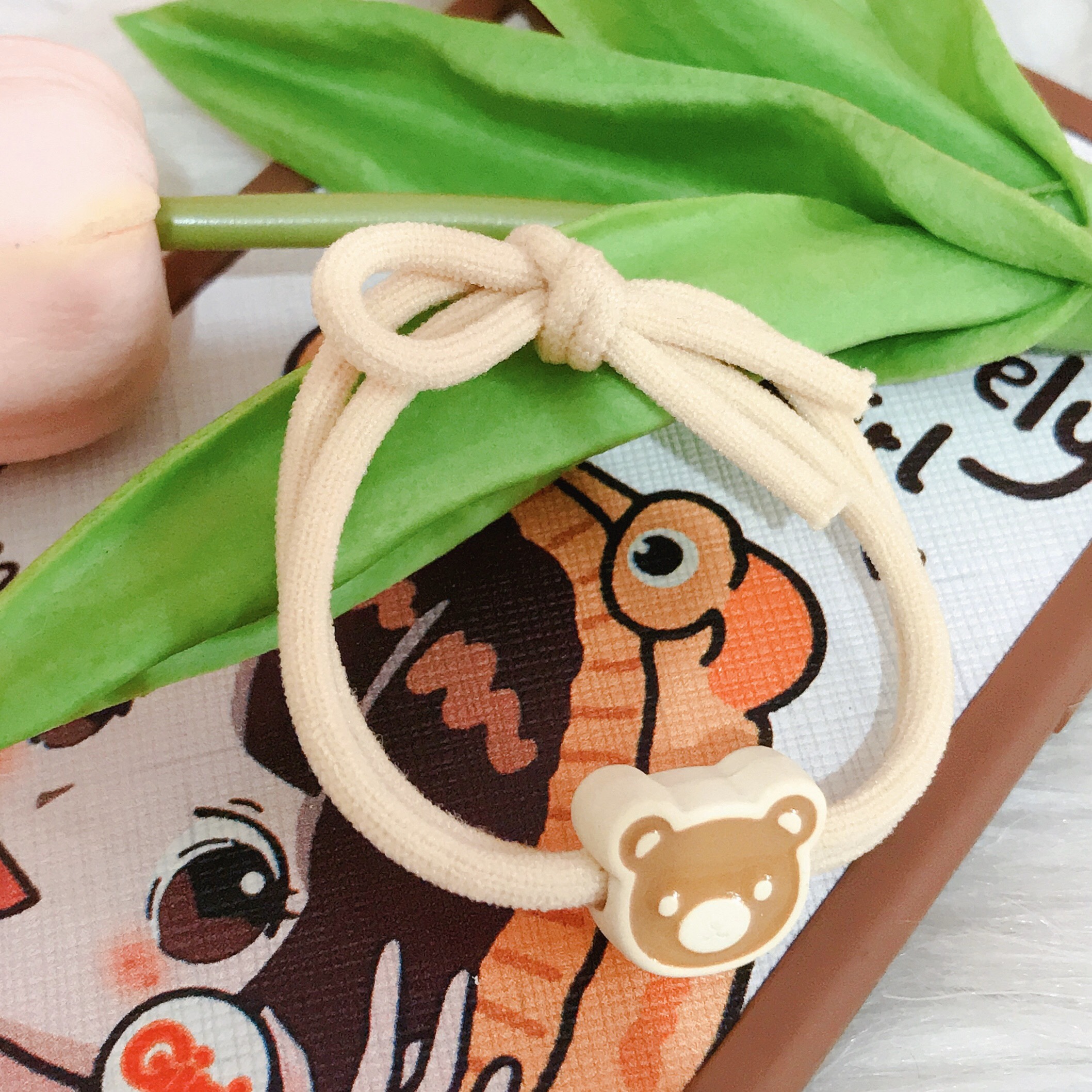 Dây Buộc Tóc Hình Gấu Nhỏ Xinh Xắn Kiểu Hàn Quốc Cho Bạn Gái