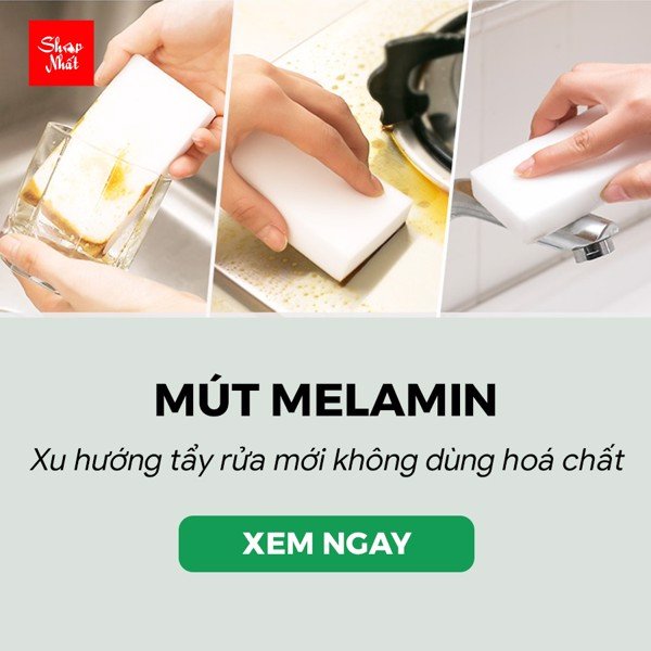 Set 2 miếng mút chùi kỳ diệu không cần chất tẩy rửa nội địa Nhật Bản