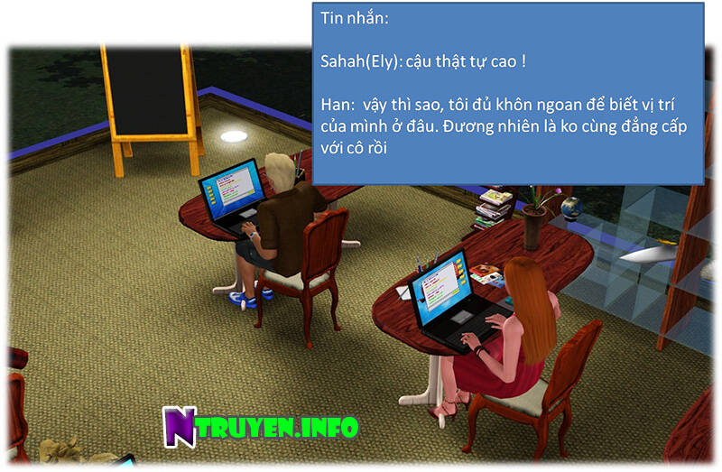 truyện sims - bí mật màu xanh chapter 2 34
