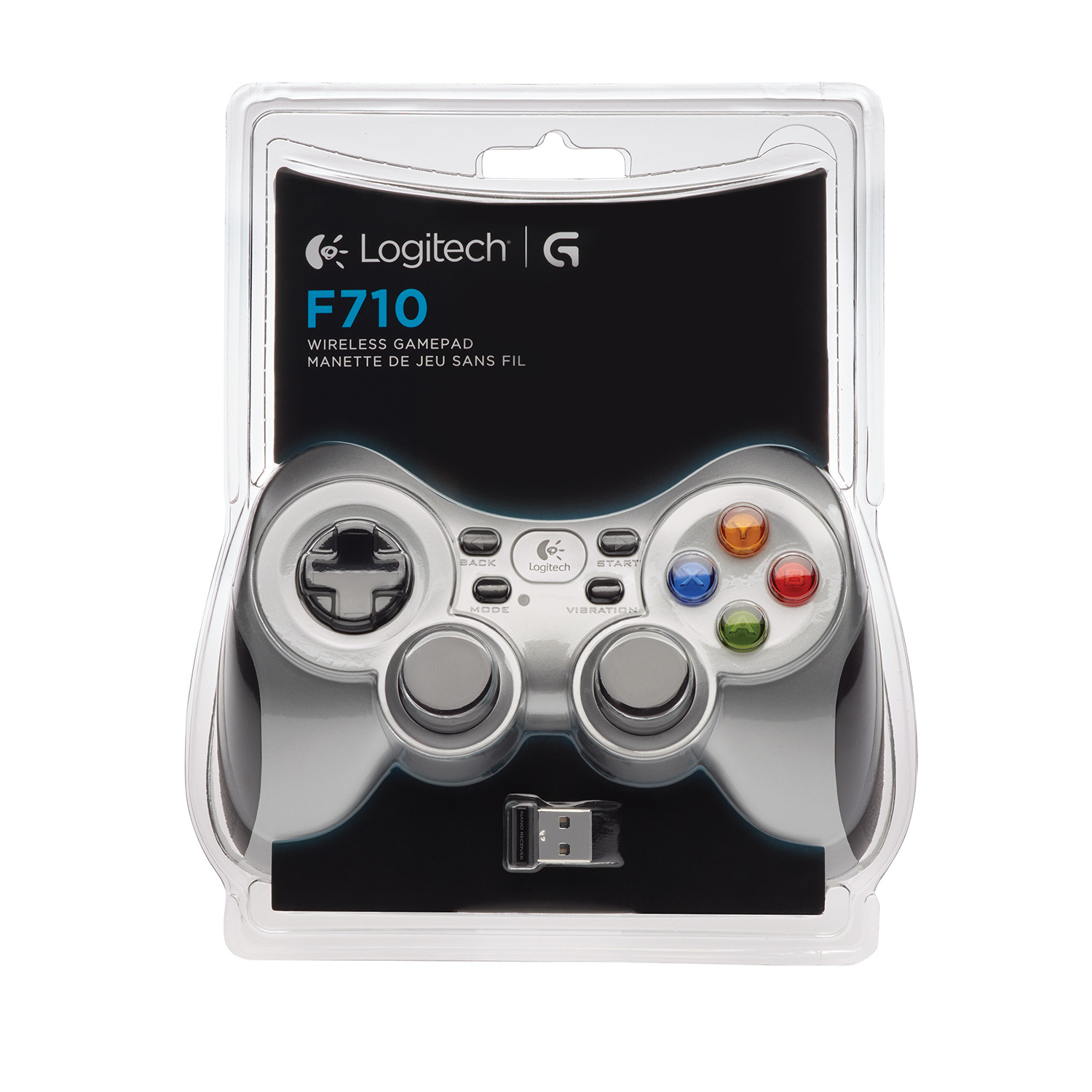 Tay cầm chơi game console không dây Logitech F710 - USB 2.4Ghz, 4 phím di chuyển D-Pad, tương thích TV Android -Hàng chính hãng