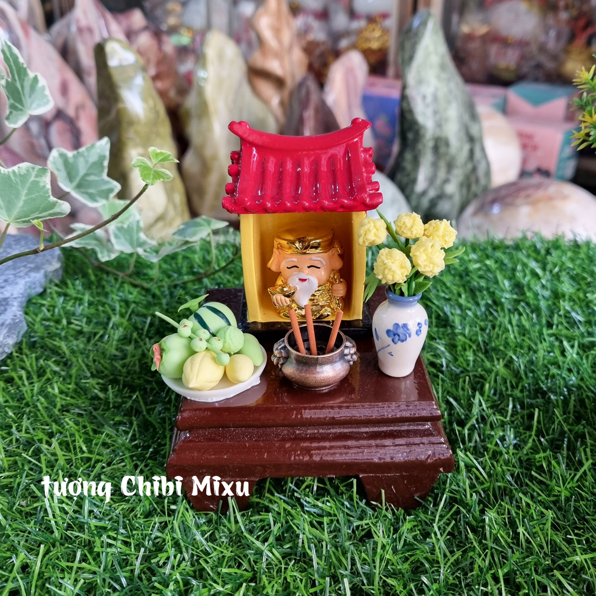 Combo Miếu Thần Tài - tặng 10 nhang