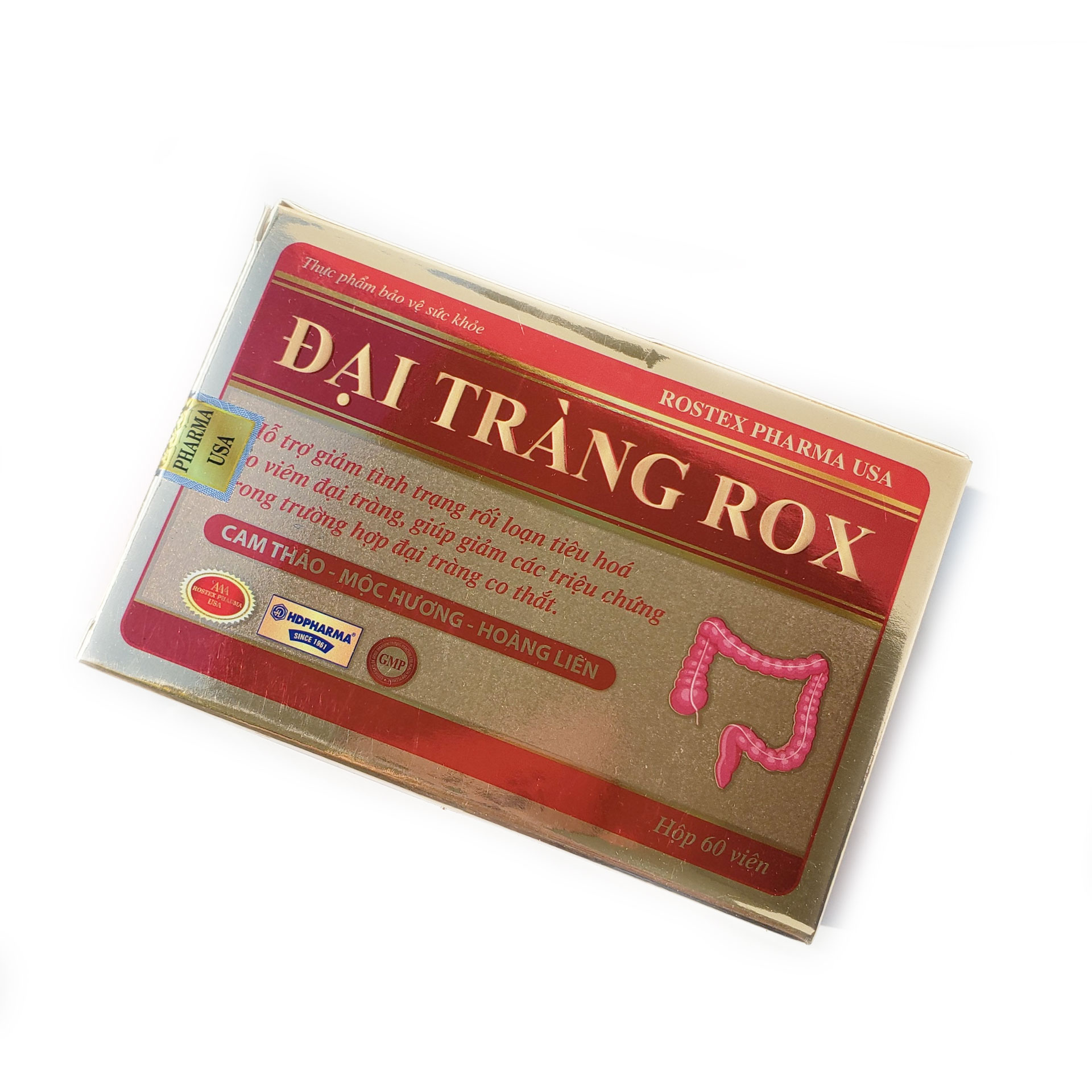 Đại Tràng Rox giảm rối loạn tiêu hóa, co thắt đại tràng Hộp 60 viên