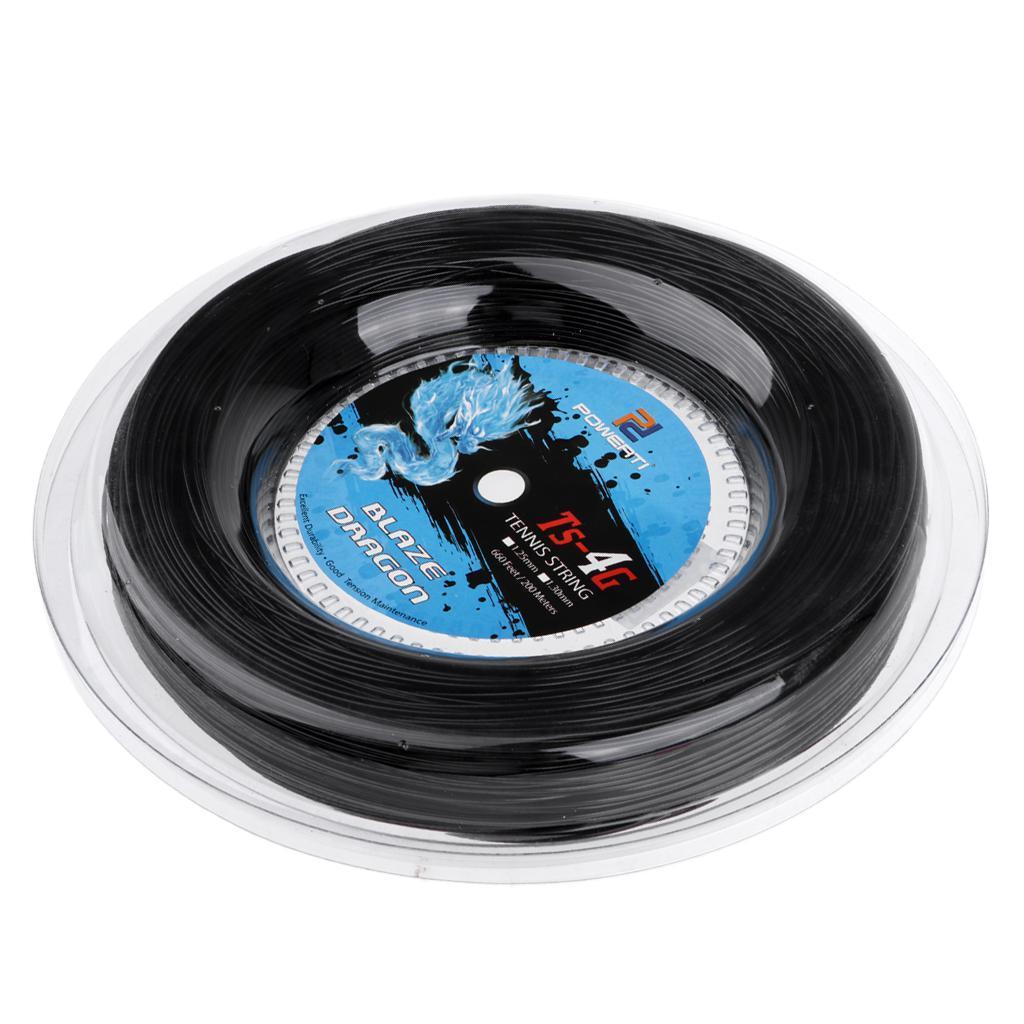 200m/656ft Tennis Racquet String Restring Line with Racket Dampener Absorber