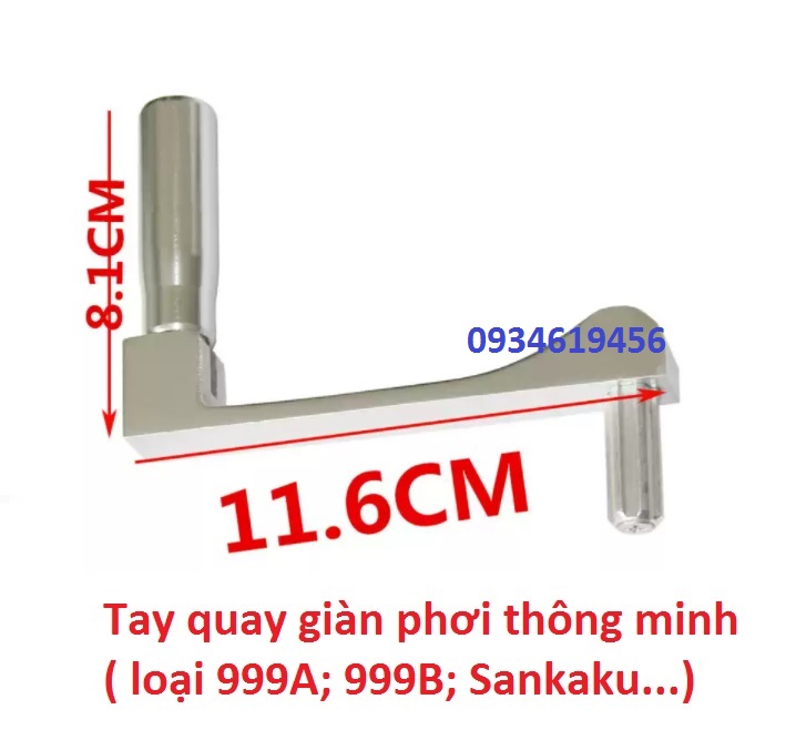 Tay quay giàn phơi thông minh (999A - 999B - sankaku)