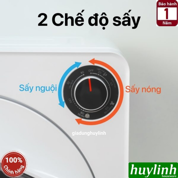 Máy sấy quần áo thông hơi 2Good GB12 - 7 kg - Hàng chính hãng