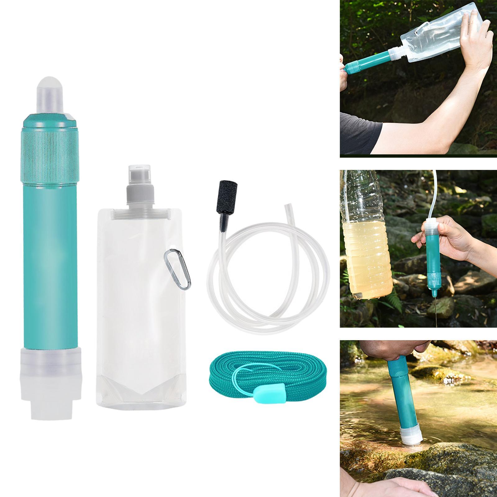 Personal Survival Straw Water Filter 4000L for Travel Backpacking Fishing