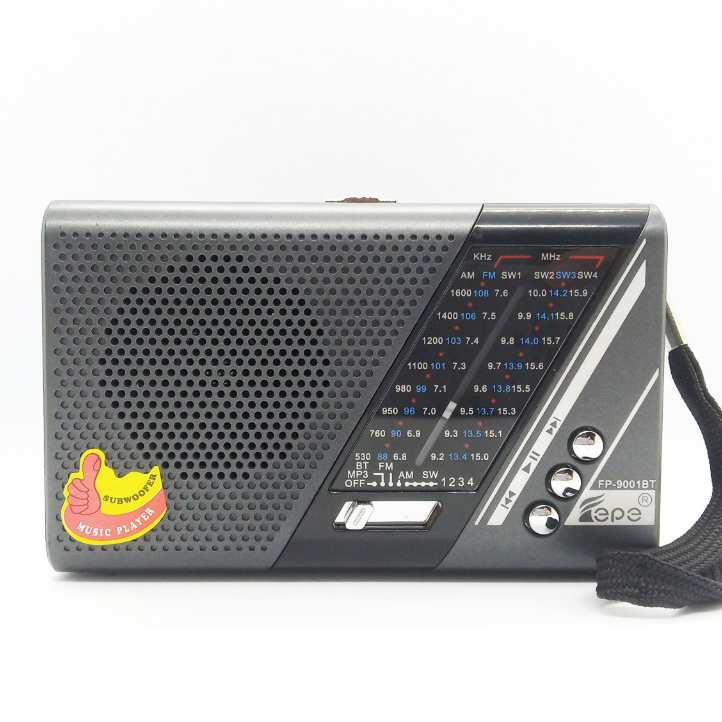 Hình ảnh ĐÀI FM Radio 9002BT  Hỗ trợ USB,Thẻ nhớ Có Đèn Pin -Hàng Chính Hãng