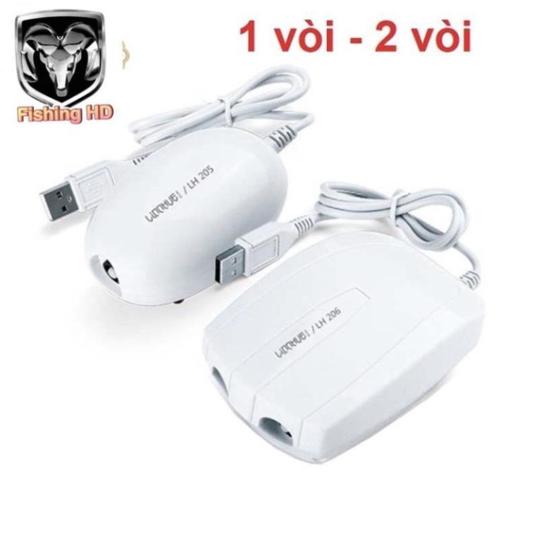Máy Sủi Khí Oxy Hồ Cá Sục Khí Bể Cá USB + Dây Sủi + Quả Sủi Cao Cấp NCDS4 đồ câu FISHING_HD
