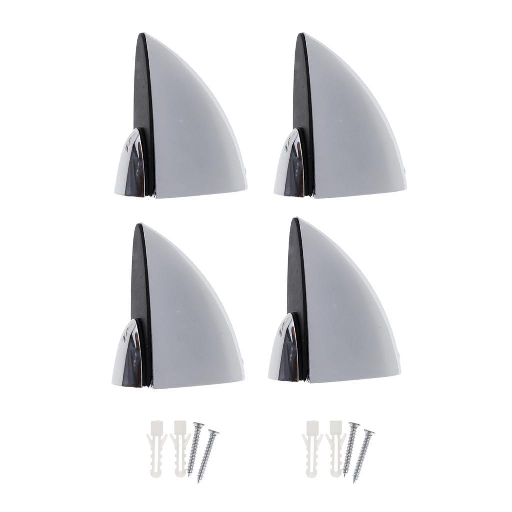 2X 4x Adjustable Glass Clamp Clip Wood Glass Shelf Support Bracket S