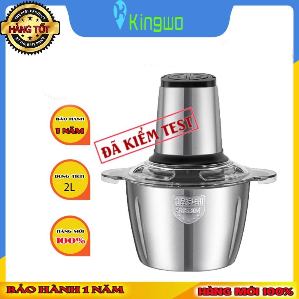 Máy xay thịt-máy say thịt cầm tay đa năng gia đình cối Inox 4 lưỡi đa năng,công suất 250W xay thịt,tỏi ớt, rau củ quả XT