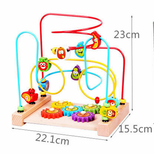 Đồ Chơi Gỗ - Luồn hạt bánh răng cho bé luyện tập phát triển vận động tinh hiệu quả